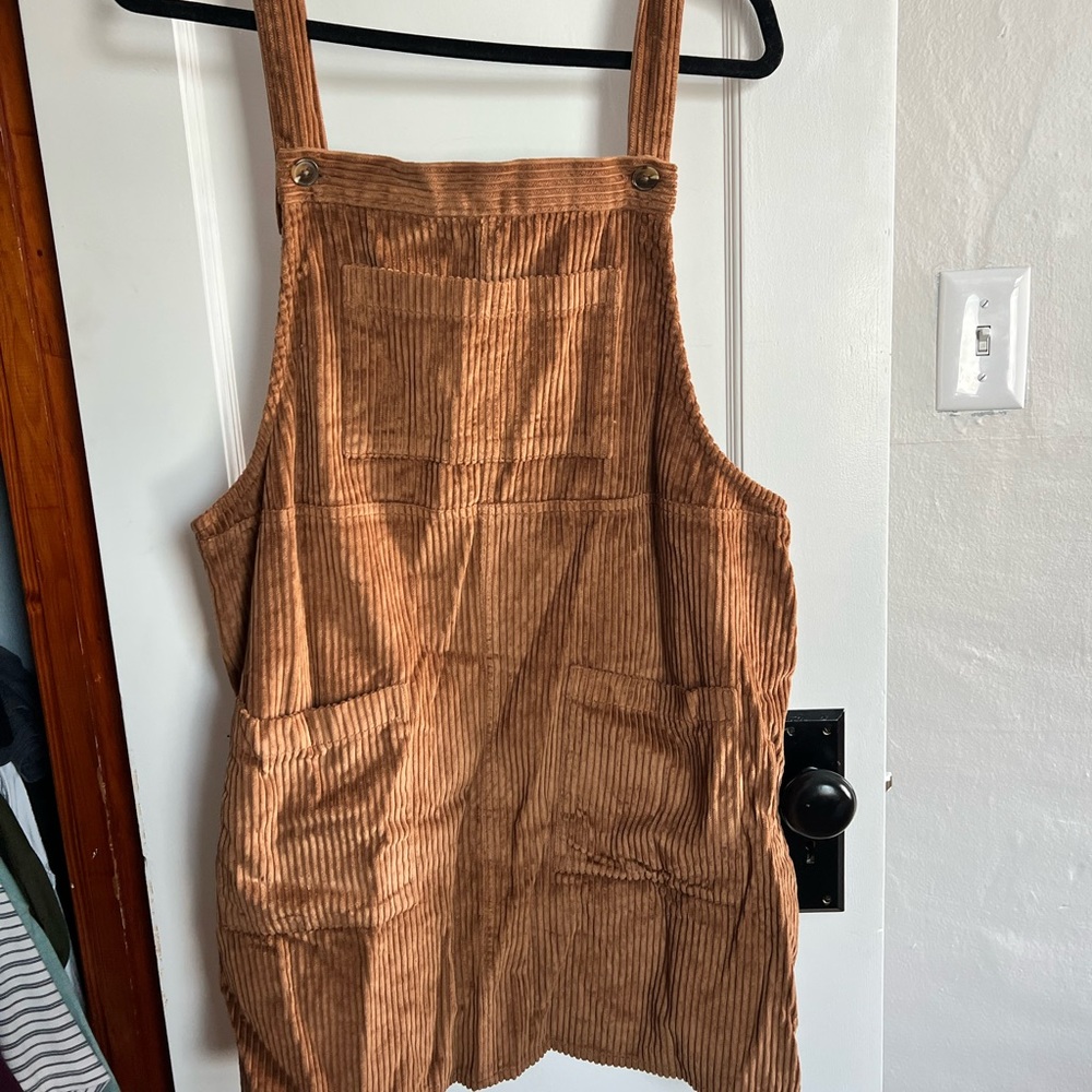 Brown corduroy dress